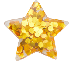 Yellow Sparkly Star