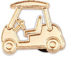 Gold Golf Cart