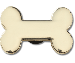 Gold Dog Bone