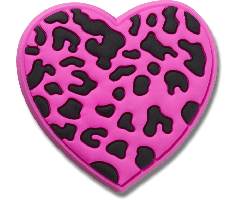 Purple Cheetah Print Heart