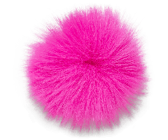 Neon Mini Pink Puff Ball