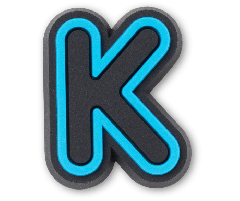 Blue Alphabet K