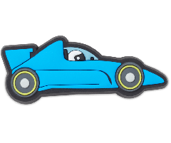 Blue Race Car