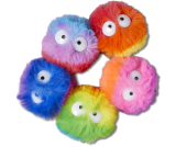 Fuzzy Puff Characters 5 Pack