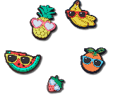 Cute Fruit with Sunnies 5 Pack