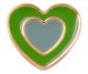 Green Double Heart
