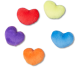 Fuzzy Heart 5 Pack