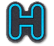 Blue Alphabet H