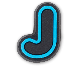 Blue Alphabet J