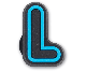 Blue Alphabet L