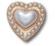 Gold Pearl Heart